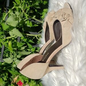 Elizabeth & James Ruffle D'Orsay Heels 7.5